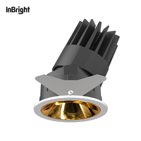 Horizontal réglable 355 ° + Vertical 30 ° Lumière étroite LED Hôtel Downlight 8W 18W 25W Encastré Anti-Éblouissement Intérieur Spot Lights