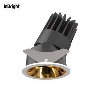 Có thể điều chỉnh ngang 355 ° + dọc 30 ° ánh sáng hẹp dẫn khách sạn Downlight 8W 18W 25W lõm chống chói đèn chiếu sáng bên trong - Product Image 6