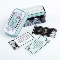 Nouvelles cartes de prière et d'affirmation avec versets bibliques personnalisés pour chaque matin, pour l'étude des Écritures et la mémorisation, avec boîte en métal