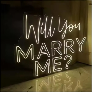 Enseigne néon LED personnalisée avec nom et texte, certifiée SGS CE ROHS, en acrylique, pour mariage, fête, bar, décoration murale - Product Image 2