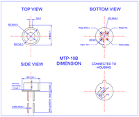 Capteur thermopile infrarouge Merrillchip, stock chaud, nouveau modèle UTP-STF55B, en remplacement du MTP10-B7F55, capteur de température IR