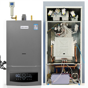 <span class=keywords><strong>Chaudière</strong></span> combinée électrique et gaz naturel 50 kW à condensation avec échangeur de chaleur en cuivre, chauffe-eau domestique à gaz de combustion, boîtier en acier - Product Image 4