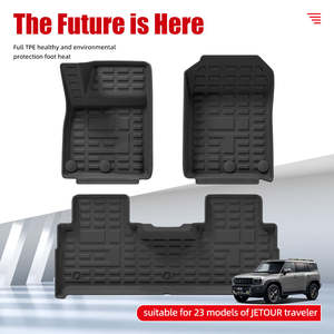 Alfombrillas <span class=keywords><strong>de</strong></span> Piso TPE <span class=keywords><strong>para</strong></span> Todo Clima <span class=keywords><strong>de</strong></span> Alta Calidad <span class=keywords><strong>para</strong></span> Jetour Traveler T2 2024-2026, Impermeables, Especiales, Resistentes a la Abrasión - Product Image 2