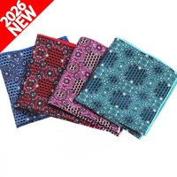 Logo personnalisé bon prix mouchoir en soie 100% multicolore en option pour hommes vente en gros/pochette tissée personnalisée