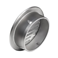 Vente en gros couvercle d'échappement rond en acier inoxydable SS304 moderne de 3 pouces et tuyau d'aération pour mur de cuisine