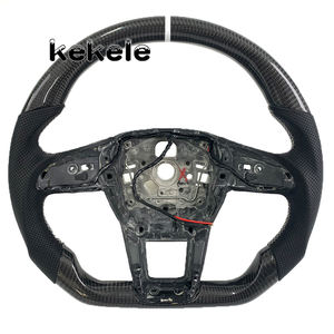 Volante de Fibra de Carbono Personalizado para Seat <span class=keywords><strong>Cupra</strong></span> con Elegante Franja Superior de Carreras, Compatible con Tavascan, Terramar, Formentor, León, <span class=keywords><strong>Ibiza</strong></span> - Product Image 1