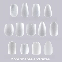 MyBeautyNails XXS Short Almond Square Coffin Full Cover Gel x Soft Nail Tips Press On Capsule Artificial Soft Gel Nail Tip