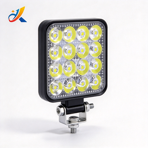 Traffic Safety Control Led Work Light Road Warning Light Led Traffic Light 16LED Engineering Car Lights Square Headlight - Product Image 1