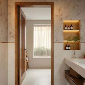 Meuble d'entrée en bois de style chinois moderne sur mesure, nouveau panneau de meuble pour salons, appartements, hôtels, villas - Product Image 6