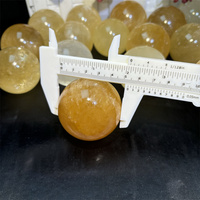 Offre Spéciale cristal naturel pierre de guérison cristal Orange Quartz sphère jaune miel Calcite sphère pour la décoration