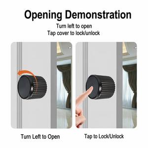 Factory Direct Modern Round Ball <strong>Door</strong> <strong>Knob</strong> Zinc Alloy Silent Magnetic Bedroom Bathroom Hotel Lock 3 Colors - Product Image 5