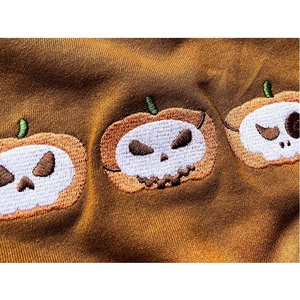 <span class=keywords><strong>Felpa</strong></span> di Halloween <span class=keywords><strong>Jack</strong></span>-O-Lantern di zucca ricamata stagione spettrale - Product Image 2