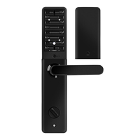 Serrure intelligente Wi-Fi avec empreinte digitale, clavier numérique, contrôle par application Tuya, accès contrôlé, poignée de porte intelligente en aluminium, Souboot K9-F