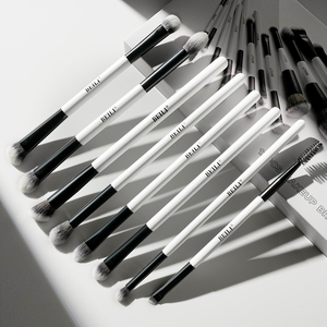 Nouvel ensemble de pinceaux de maquillage double-embout personnalisés, synthétiques et véganes, pour contour, poudre, anticernes et blush - Product Image 5