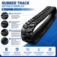 Mini pelle Bulldozer piste 400x72.5x78 400x72.5x76 pistes en caoutchouc pour Kobelco Hitachi Komatsu Kubota Shantui