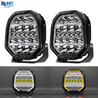 Phare de travail LED 9 pouces super lumineux IP69K étanche pour VTT, camion, tout-terrain, lumière de conduite 6000K lumière du jour, durée de vie 50000H