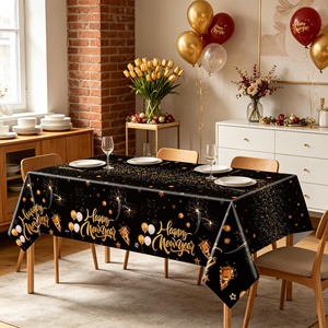 <span class=keywords><strong>Nappe</strong></span> jetable <span class=keywords><strong>en</strong></span> <span class=keywords><strong>papier</strong></span> sur le thème du Nouvel An pour les fêtes, avec impression de feux d'artifice et style méditerrané<span class=keywords><strong>en</strong></span> - Product Image 4