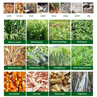 Prix de la ferme de la machine de coupe-paille moteur Hacheur d'herbe d'ensilage Machine de coupe de paille
