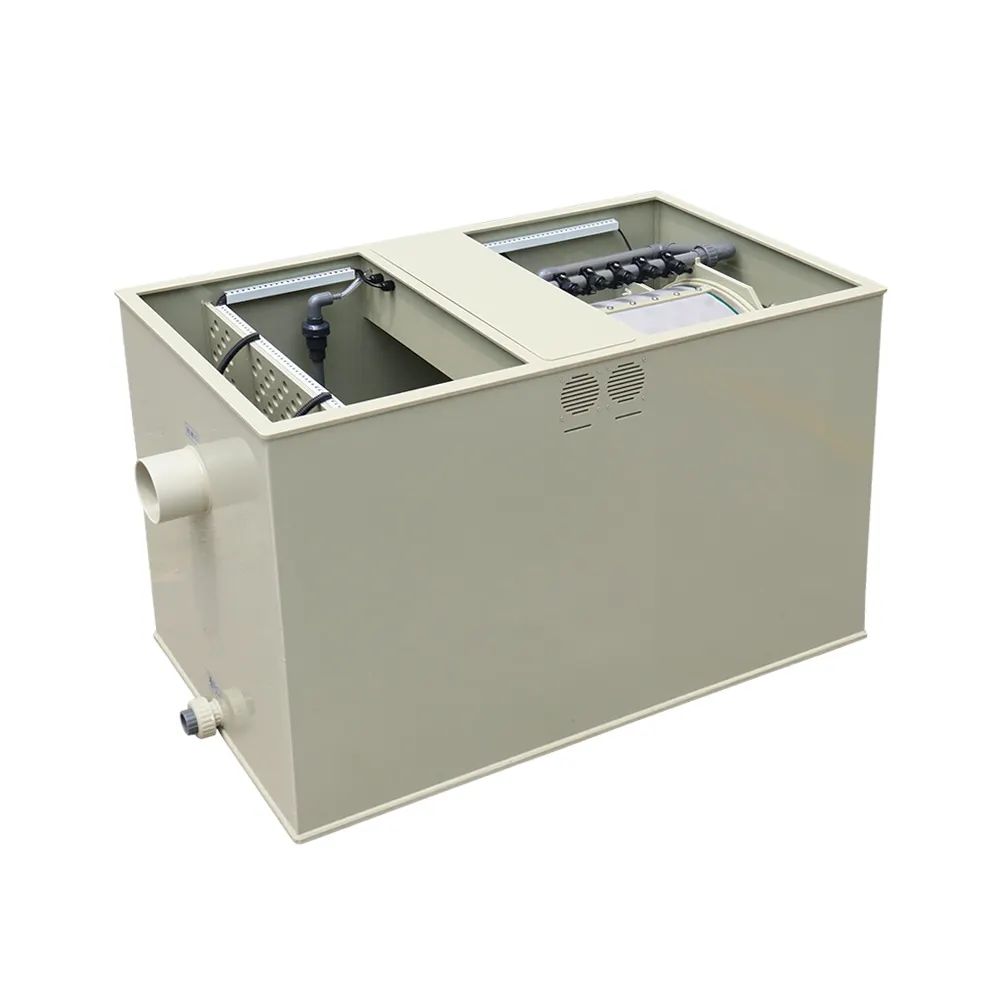 Qlozone prezzo di fabbrica dell'acquario filtro personalizzato bio automatico UV stagno filtri ycm-01 filtro a tamburo rotante combinato
