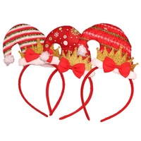Bandeau de bois d'orignal de Noël cloches Explosions bandeau de coiffure pour les cadeaux décoratifs pour enfants mignons