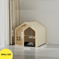 Vente en gros de meubles pour animaux de compagnie maison pour chat cage chenil jouet maison à gratter pour chat avec matelas pour chat