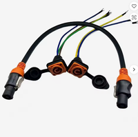 Câble d'affichage LED extérieur étanche avec connecteur aviation moulé par injection, garantie 3 ans pour usage aéronautique