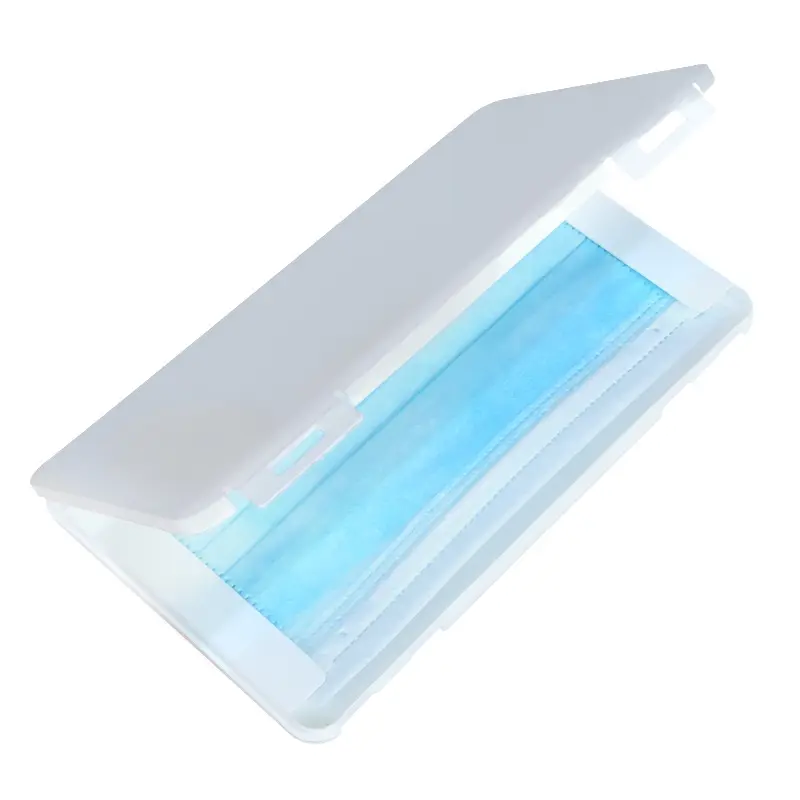 Small colorful eco-friendly folding plastic face mask case storage box