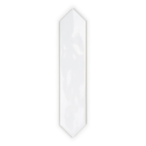 Piastrella Bianca Picket 5x25 Cm Lucida con Bordi Irregolari - Product Image 4