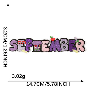 Patch brodé personnalisé en polyester avec lettres spirituelles, à thermocoller sur tissu, vente en gros - Product Image 4