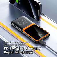 Batterie externe étanche à très grande capacité 20000 mAh, charge rapide 22,5 W, logo personnalisé, alimentation mobile portable 20 W avec affichage