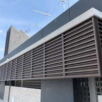 Cadre de persiennes en aluminium fixe/mouvement libre Vangaurd Solutions, persiennes personnalisées pour l'extérieur des bâtiments