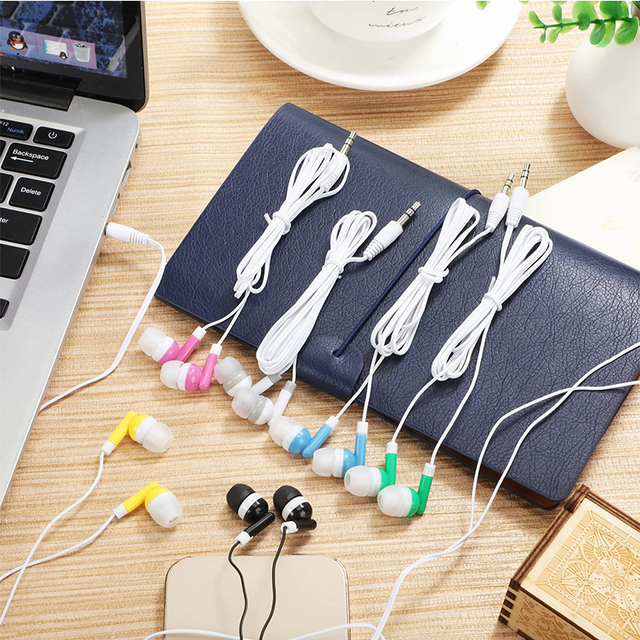 Factory Mp3/mp4 Earphone in Ear Mobile Phone Gift Earbuds Colorful Small Headset Wired Earphone