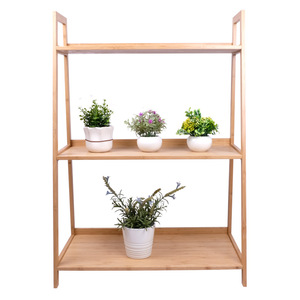 Trapezoidal succulent <b>plant</b> <b>stand</b>, three-tiered, floor-standing, space-saving balcony, suitable for home use and living room, - Product Image 4