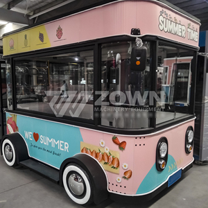 Camion de restauration mobile de grande taille avec fenêtre panoramique pour la vente de fruits frais, idéal pour les attractions touristiques en extérieur - Product Image 3