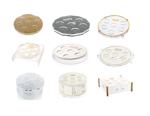 Boîte à Matzah en Lucite de Luxe Personnalisée, Collection Waterdale, Judaïca, Plaque de Séder en Acrylique, Boîte à Matzah Juive pour Pessah - Product Image 2