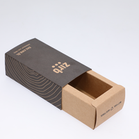 Boîte d'emballage personnalisée pour cils, boîte à tiroir en carton pour cosmétiques, boîte d'expédition pour faux cils, emballages en papier pour cils