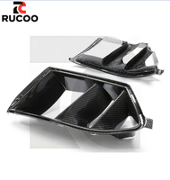 Conduits d'air avant en carbone sec style R44 pour pare-chocs BMW G80 G81 M3 G82 G83 M4, garniture de ventilation d'entrée de pare-chocs, grille de ventilation, couvercle de grille