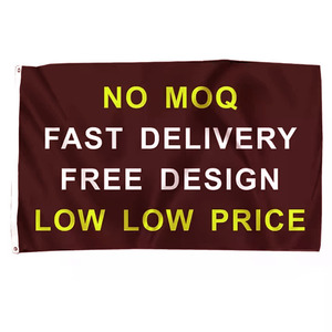 Poliéster tejido de la mejor calidad Promoción de publicidad banderas personalizadas grandes - Product Image 1