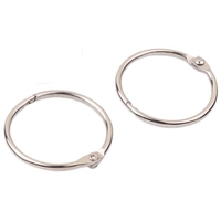 Anneaux de reliure métalliques nickelés pour feuilles mobiles, 25 mm, 30 mm, 40 mm
