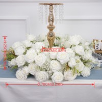 Couronnes et plantes artificielles décoratives de 60 cm pour mariage, boules de fleurs, centres de table pour la décoration de mariage