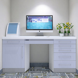 Arredamento Ospedaliero Moderno in Acciaio di Alta Qualità, Banco da Lavoro Dentistico Durevole e Facile da Pulire, Installazione a Parete per Uso Commerciale - Product Image 1