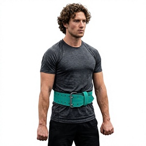 Nuevo Producto a Precio de Mayoreo: Cinturón de Cuero Vacuno Ajustable y Resistente con Hebilla para Levantamiento de Pesas, Entrenamiento y Fisicoculturismo - Product Image 1