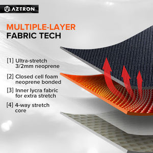 Combinaison <span class=keywords><strong>de</strong></span> plongée longue en néoprène 2 mm AZTRON pour enfant, sans manches, <span class=keywords><strong>maillot</strong></span> <span class=keywords><strong>de</strong></span> <span class=keywords><strong>bain</strong></span> pour jeunes garçons, combinaison <span class=keywords><strong>de</strong></span> plongée pour sports nautiques - Product Image 6