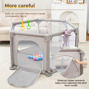 חם מוכר בד oxford באיכות גבוהה באיכות גבוהה לילדים בטיחות וחצר משחק תינוק מתקפל רך - Product Image 4