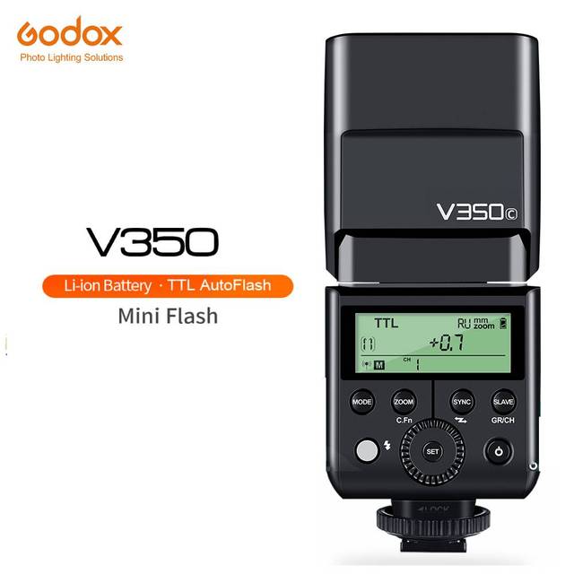 Godox V350 Camera Flash TTL HSS Speedlite Flash with Built-in Lithium Battery for Canon Nikon Sony Fuji Olympus Cameras