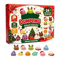 Calendrier de l'Avent Kawaii Baozi Squishy : Boîte Mystère Surprise Quotidienne 24 Jours – Cadeau Adorable Anti-stress pour Enfants et Amis