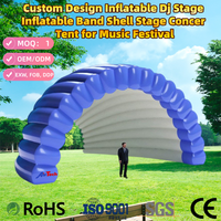 Tente dôme igloo gonflable blanche en Oxford imperméable et portable avec ventilateur intégré, hauteur 8-12 pieds, pour événements et fêtes en extérieur