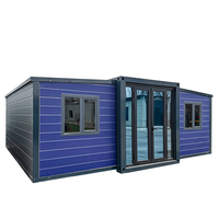 Maison conteneur moderne de luxe préfabriquée en acier léger, mobile et extensible, de 20 et 40 pieds, pour construction rapide, utilisable comme bureau, bâtiment ou villa (2, 3, 4, 5 bureaux)