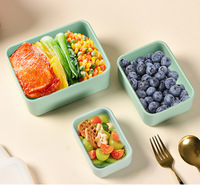 Boîte à lunch Bento pour enfants nouvelle boîte à lunch en Silicone de haute qualité boîte à Bento enfants préscolaire Snack conteneurs avec cuillère