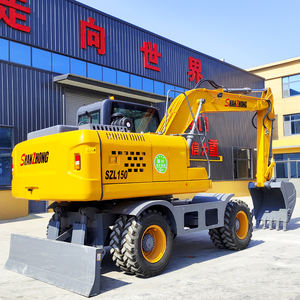 Fornecimento de Fábrica Shanzhong de Escavadeira de Rodas de Alta Qualidade 13 Toneladas 14 Toneladas 15 Toneladas Retroescavadeira Hidráulica na Rússia - Product Image 3